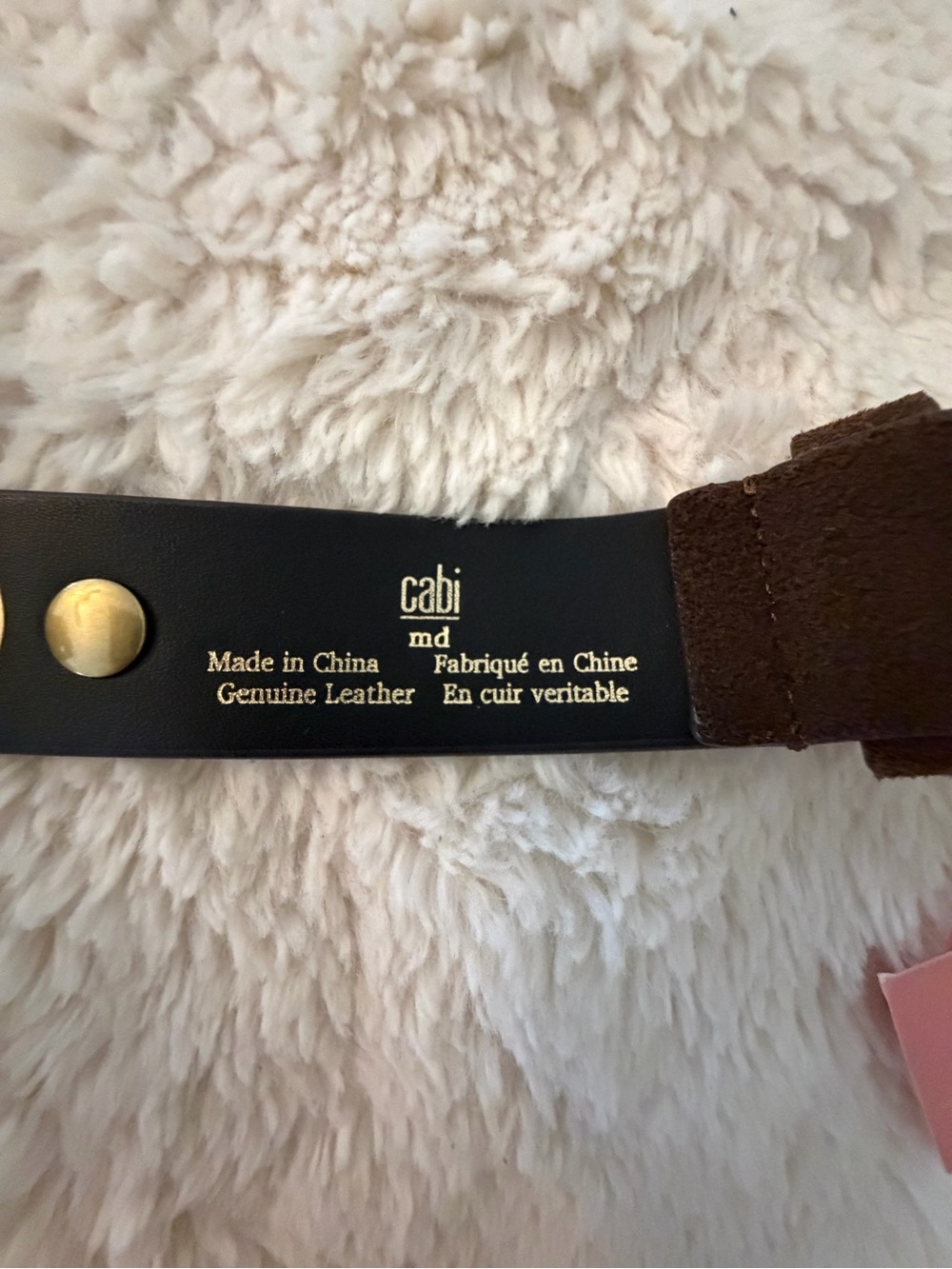 NWT | CAbi Grommet Belt | Style 5776 | Size Medium | Gold Hardware - Picture 3 of 5